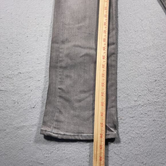 Good American Jeans Women 00/24 Good Curve Straight Gray Super High Rise 28" Ins - Picture 3 of 11